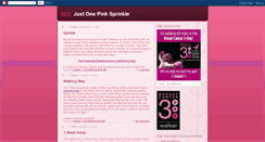 Desktop Screenshot of onepinksprinkle.blogspot.com