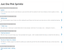 Tablet Screenshot of onepinksprinkle.blogspot.com