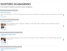 Tablet Screenshot of escritores-nicaragenses.blogspot.com