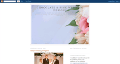 Desktop Screenshot of chocolateandpinkwedding.blogspot.com