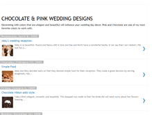 Tablet Screenshot of chocolateandpinkwedding.blogspot.com