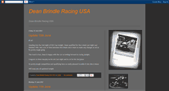 Desktop Screenshot of deanbrindleracingusa.blogspot.com