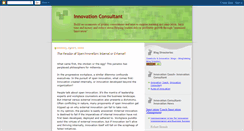 Desktop Screenshot of innovationconsultant.blogspot.com