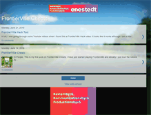 Tablet Screenshot of frontierville-cheats.blogspot.com