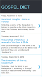 Mobile Screenshot of gospeldiet.blogspot.com