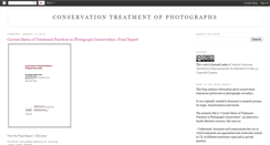 Desktop Screenshot of photograph-conservation.blogspot.com