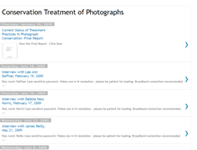 Tablet Screenshot of photograph-conservation.blogspot.com