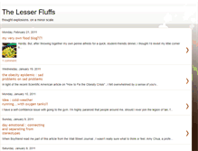 Tablet Screenshot of lesserfluffs.blogspot.com