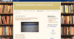 Desktop Screenshot of costosfacil.blogspot.com