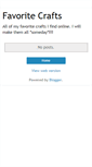 Mobile Screenshot of favoritecrafts.blogspot.com