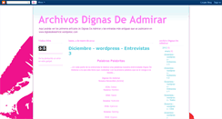 Desktop Screenshot of dignasdeadmirar.blogspot.com