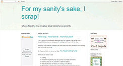 Desktop Screenshot of formysanityssakeiscrap.blogspot.com