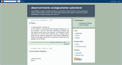 Desktop Screenshot of desenvolvimentoecologico.blogspot.com