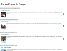 Tablet Screenshot of joeandlauraineurope.blogspot.com