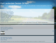 Tablet Screenshot of fortlauderdalecosmeticdentist.blogspot.com