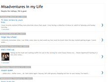 Tablet Screenshot of misadventuresinmylife.blogspot.com