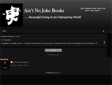 Tablet Screenshot of aintnojokebooks.blogspot.com