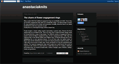 Desktop Screenshot of anastaciaknits.blogspot.com