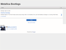 Tablet Screenshot of metallicabootlegs.blogspot.com