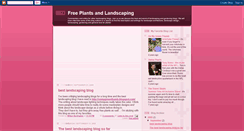 Desktop Screenshot of freeplantsandlandscaping.blogspot.com