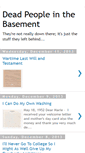 Mobile Screenshot of deadpeopleinthebasement.blogspot.com