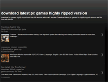 Tablet Screenshot of dl4gamesrip.blogspot.com