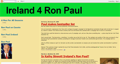 Desktop Screenshot of ireland4ronpaul.blogspot.com