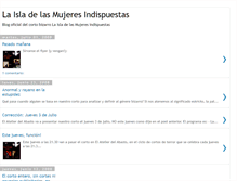 Tablet Screenshot of laisladelasmujeresindispuestas.blogspot.com