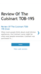 Mobile Screenshot of cuisinart-tob-195-review.blogspot.com