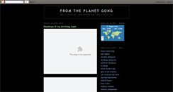 Desktop Screenshot of fromtheplanetgong.blogspot.com