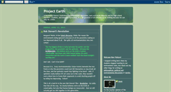 Desktop Screenshot of projectearthblog.blogspot.com