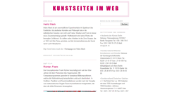 Desktop Screenshot of kunstseiten.blogspot.com