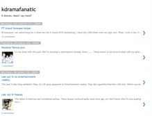 Tablet Screenshot of kdramafanatic.blogspot.com