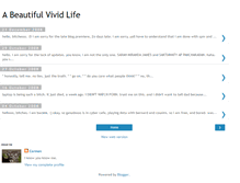 Tablet Screenshot of abeautifulvividlife.blogspot.com