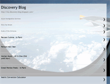 Tablet Screenshot of my-discovery-blog.blogspot.com