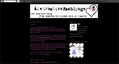 Desktop Screenshot of ajscreativerambling.blogspot.com