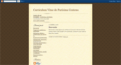 Desktop Screenshot of cvpurisimacenteno.blogspot.com