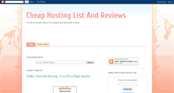 Desktop Screenshot of cheap-hosting-list.blogspot.com