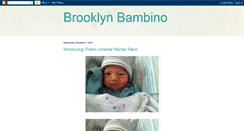 Desktop Screenshot of brooklynbambino.blogspot.com