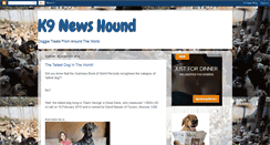 Desktop Screenshot of k9newshound.blogspot.com