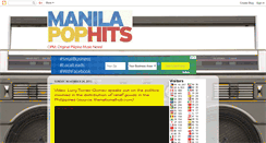 Desktop Screenshot of manilapophits.blogspot.com