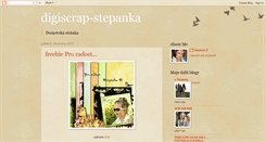 Desktop Screenshot of digiscrap-stepanka.blogspot.com