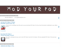 Tablet Screenshot of modyourpod.blogspot.com