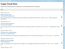 Tablet Screenshot of capecoralnow.blogspot.com