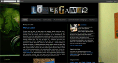 Desktop Screenshot of lonergamer.blogspot.com