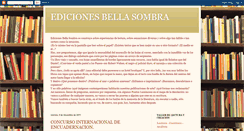 Desktop Screenshot of ediciones-bella-sombra.blogspot.com