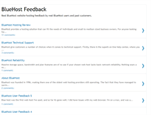 Tablet Screenshot of bluehostfeedback.blogspot.com