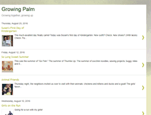 Tablet Screenshot of growingpalm.blogspot.com
