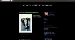 Desktop Screenshot of mylovesecretbyparamore.blogspot.com