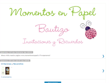 Tablet Screenshot of momentosenpapelbautizos.blogspot.com